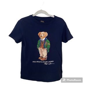 Boy’s Polo Bear Blue cotton jersey size 6 half sleeve tee.